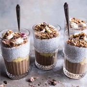 Banana and Chocolate Chia Cream Pie Parfaits