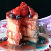 Cotton Candy Souffle Pancake