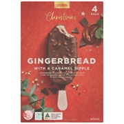 Coles Gingerbread With a Caramel Ripple Ice Cream Bars