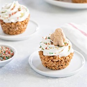 Gingerbread Marshmallow Treat Cupcakes