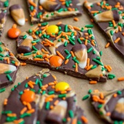 Peanut Butter Candy Corn Bark
