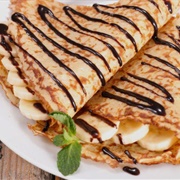 Peanut Butter Banana Crêpe