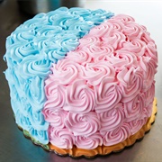 Blue and Pink Cake