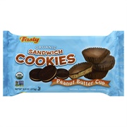 Tasty Organic Peanut Butter Cup Sandwich Cookies