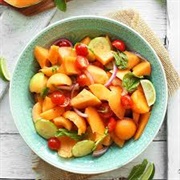 Summer Tomato & Cantaloupe Salad