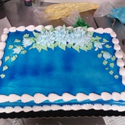 Blue Sheet Cake