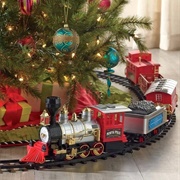 Electric Train Around the Christmas Tree