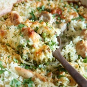 Cheesy Baked Chicken and Rice