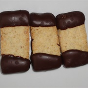 Vegan Chocolate-Dipped Walnut Cookie Sticks