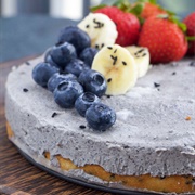 Black Sesame Ice-Cream Cake