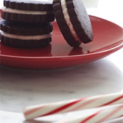 Candy Cane Sandwich Cookies