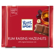 Ritter Sport Rum Raisins Hazelnuts