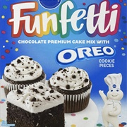Funfetti Chocolate Premium Cake Mix Oreo