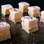 Orange Creamsicle Funfetti Cookie Dough Bars