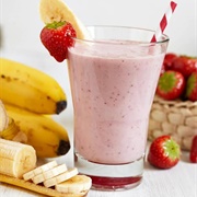 Vitamina De Banana Com Morango