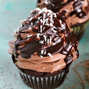 German Chocolate Cupcake