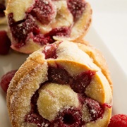 Raspberry Popovers