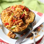 Acorn Squash Red Rice