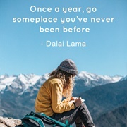 Traveling Somewhere New