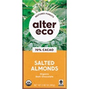 Alter Eco Salted Almonds 70% Cacao