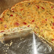 Vegan Vegetable Quiche With Smoked Tofu