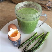 Egg and Green Juice