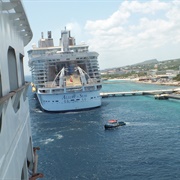 Docking Next to Allure of the Seas, Willemstad