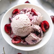Amaretto Cherry Ice Cream