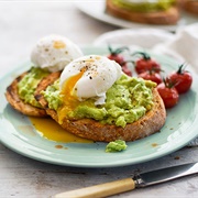 Avocado Toast With Poached Egg