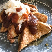 Apple Butter on French Bread