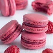 Raspberry Macarons