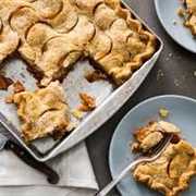 Spiced Persimmon Slab Pie