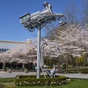 Tidal Train Sculpture, Port Moody, BC, Canada