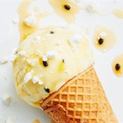 Passionfruit Yoghurt Ice Cream