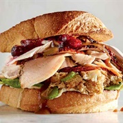 Turkey, Bacon, Stuffing &amp; Cranberry Sandwich