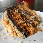 Peanut Butter Chocolate Guinenness Pretzel Cake