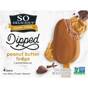 So Delicious Dipped Peanut Butter Fudge Bars