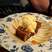 Warm Cookie Dough Sandwich With Ice Cream