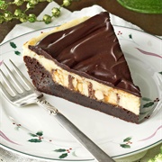 Brownie Cheesecake Snickers Pie