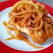 Sauté of Chicken Lyonnaise