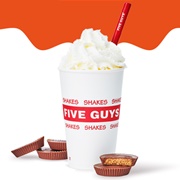Five Guys Reese's Peanut Butter Cups Shake