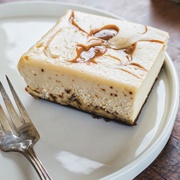 Molasses Spice Caramel Cheesecake Bar
