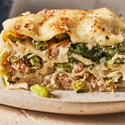 Broccoli Rabe &amp; Italian Sausage Lasagna