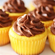 Yellow Velvet Cupcake
