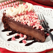 Brownie Brittle Peppermint Chocolate Pie