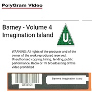 Barney's Imagination Island Video Label