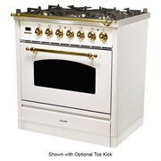 Hallman 30 in Single Oven Duel Fuel Italian Range