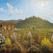 A View of the Artist's House and Garden in Mills Plains, Van Diemen's Land (John Glover)