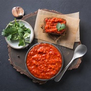 Ajvar on Toast