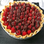 Raspberry Almond Cream Cheese Pie